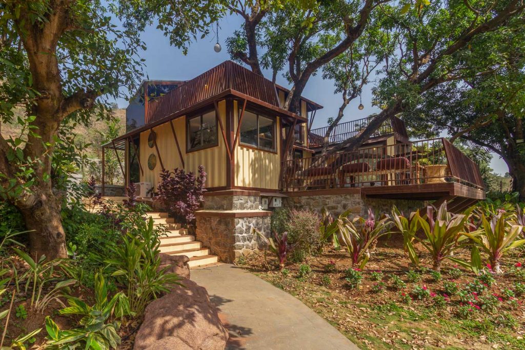 Set amidst lush greenery and mango plantations