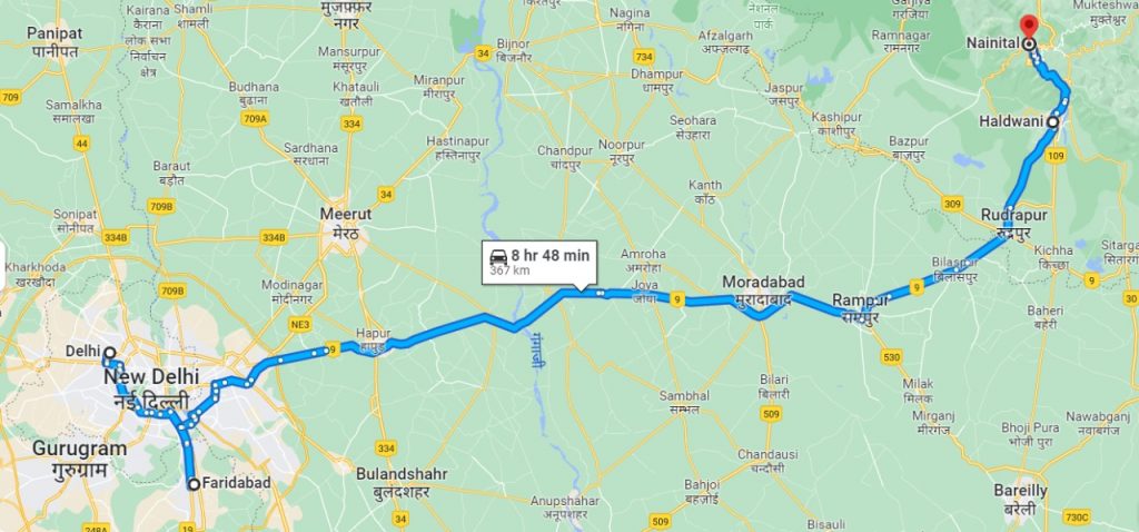 Delhi To Nainital Map Road Trip From Delhi To Nainital To Jim Corbett | Places To Explore On The  Way | Stayvista Blog