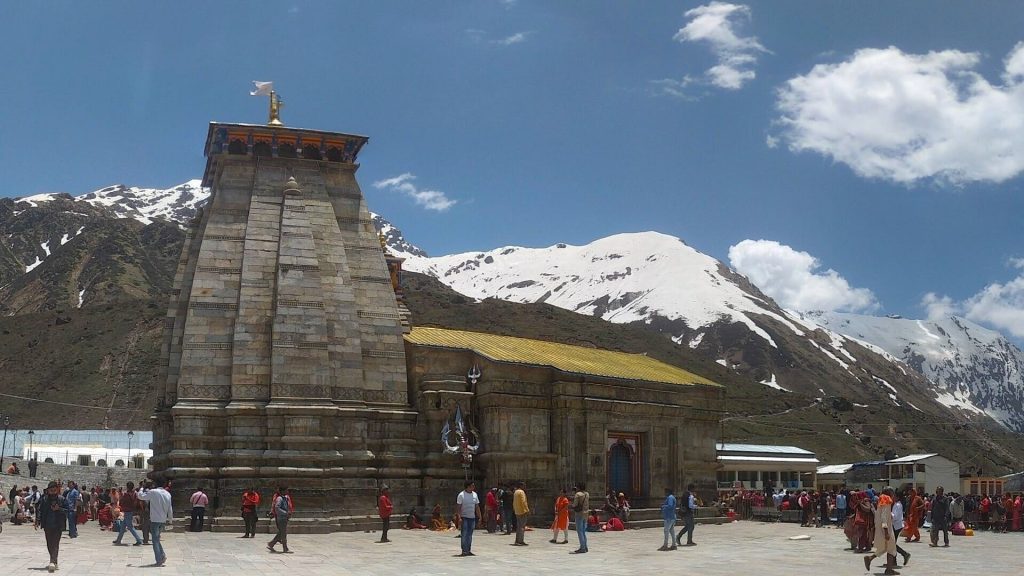 Kedarnath Temple in winter
