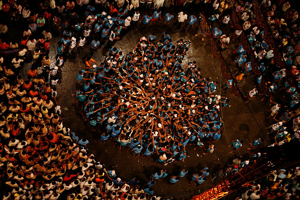 Janmashtami also known for the Dahi Handi celebrations.