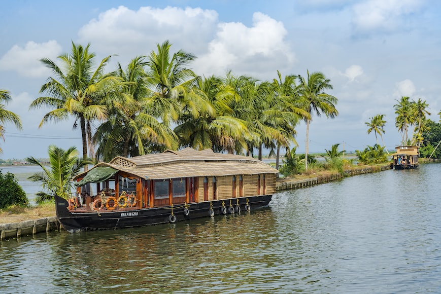 The serene backwaters of Kerala 