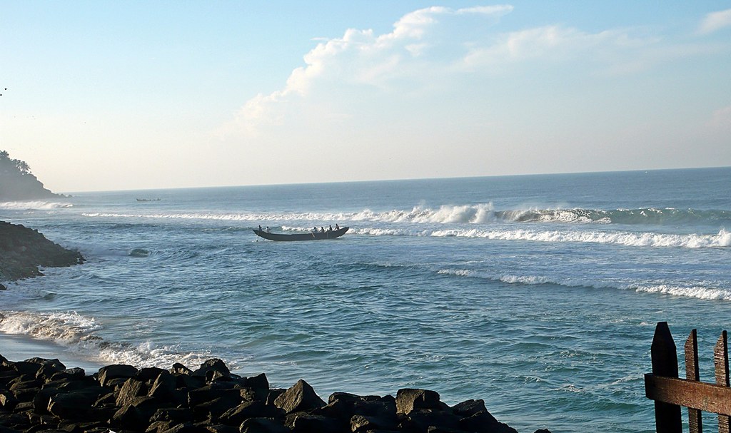 Varkala Beach in Kerala is one of the beach holiday destinations