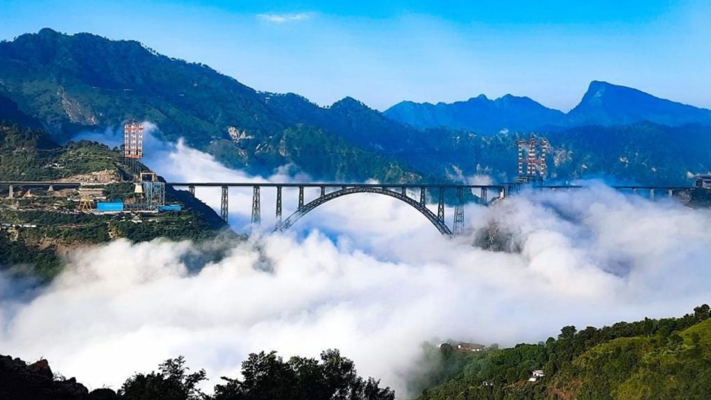 The Chenab bridge train journeys