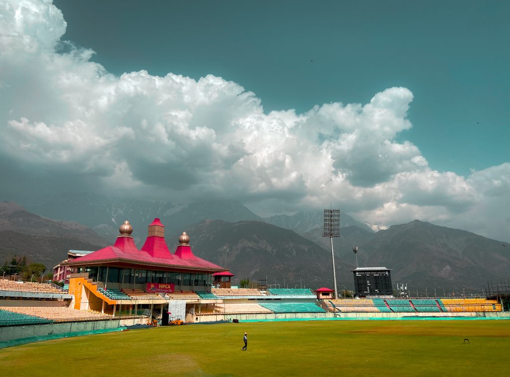 dharamshala cricket stadium view in himachal pradesh