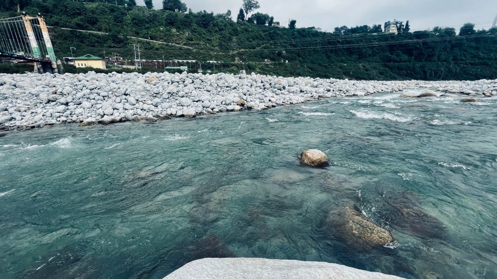 palampur kangra close to changigarh with bridge and river view