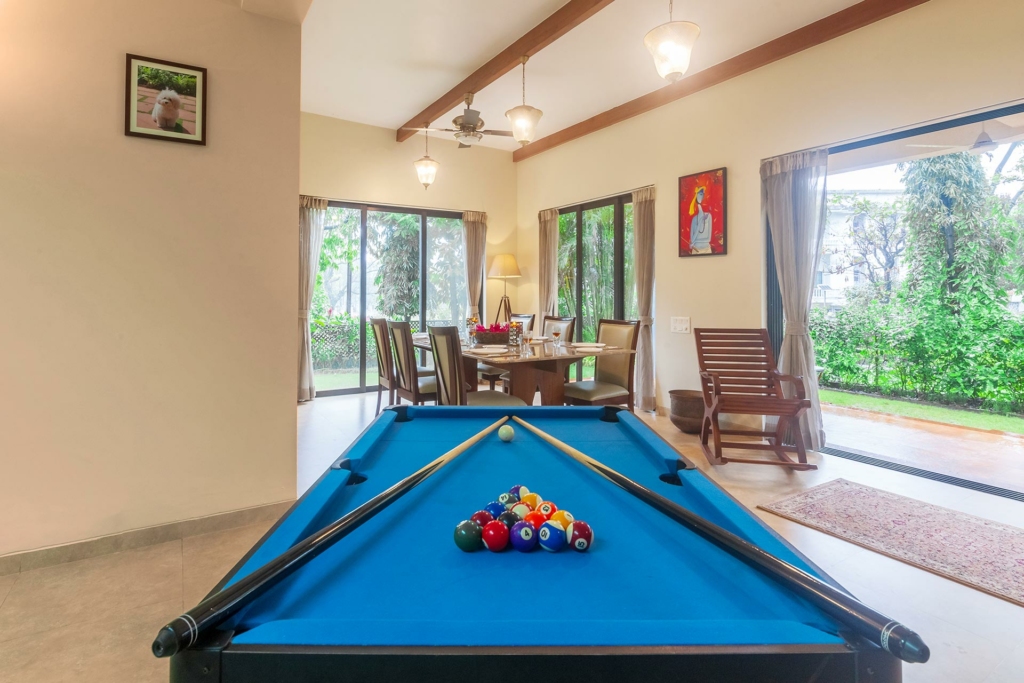 pool table in lonavala villas