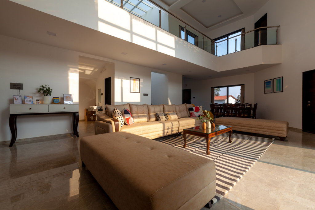 Inviting living space in a Lonavala villa rental