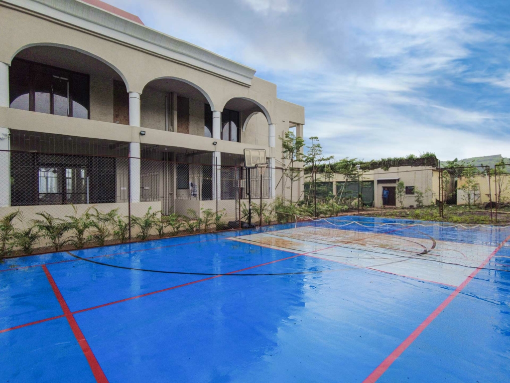 Basketball court in Lonavala villa