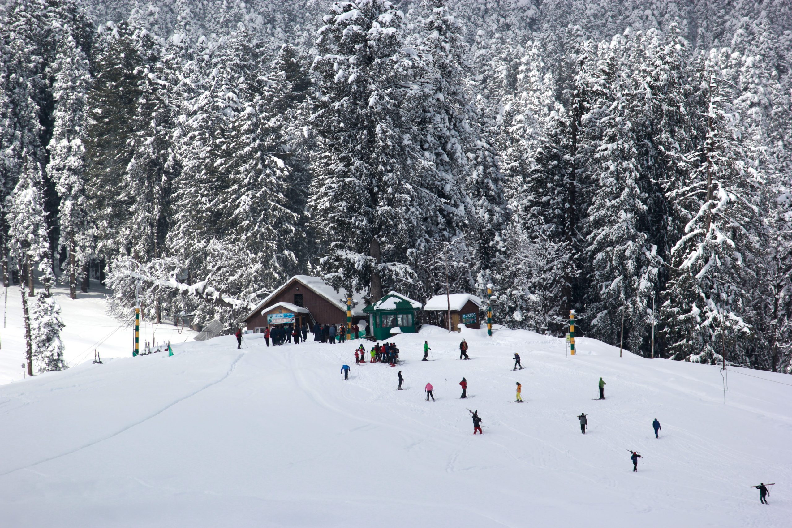 skiing in india