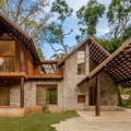 Book a villa with wooden facade
