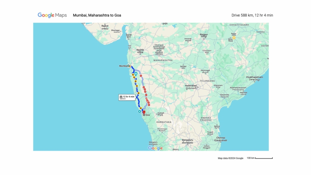 Mumbai to Goa