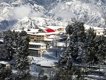 mussoorie in snow, snowfall in india