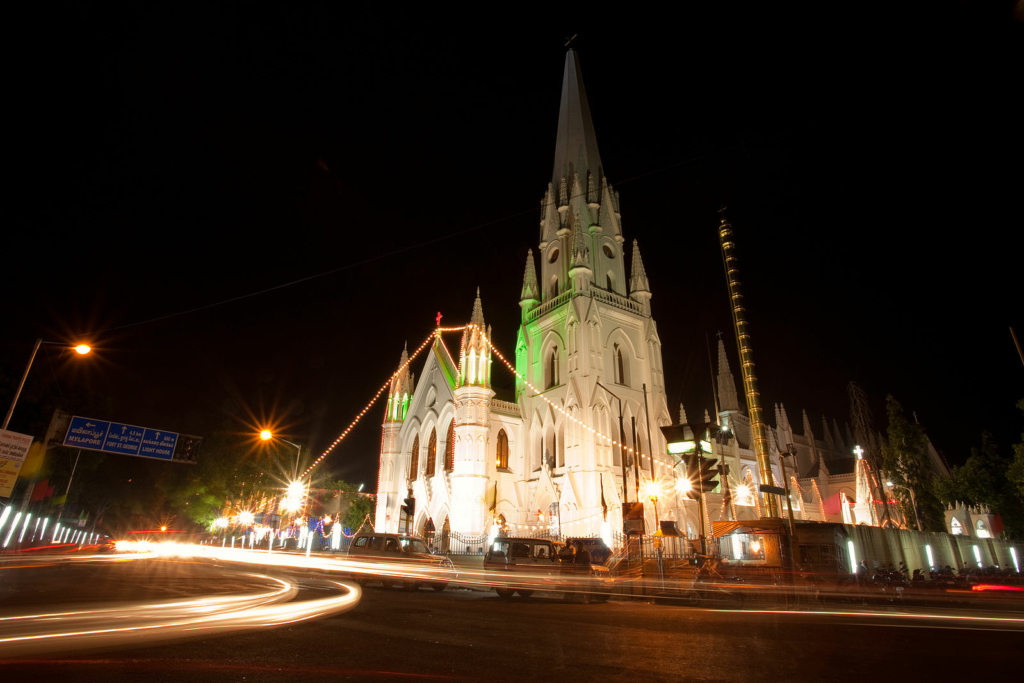 Churches in India on Christmas