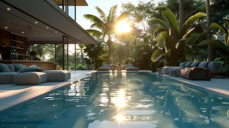 private pool villa for summer vacation in India
