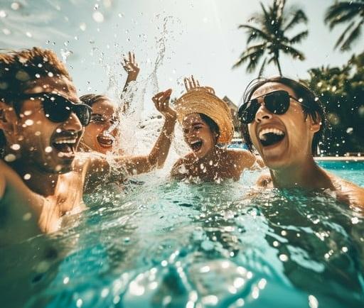 Water parks in India Image via Stock cake