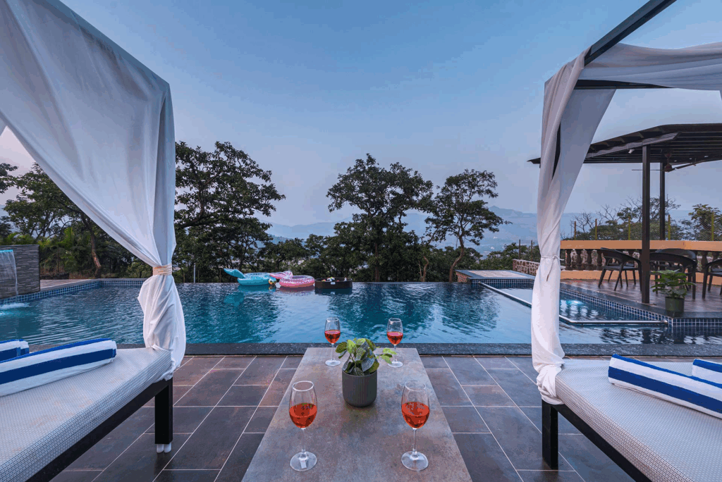 pool villas for weekend getaways in pune