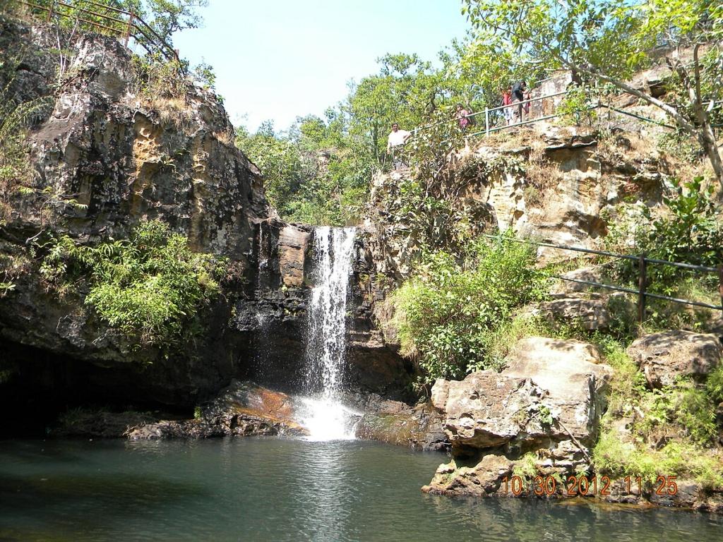 Waterfalls in Pachmarhi during the monsoon