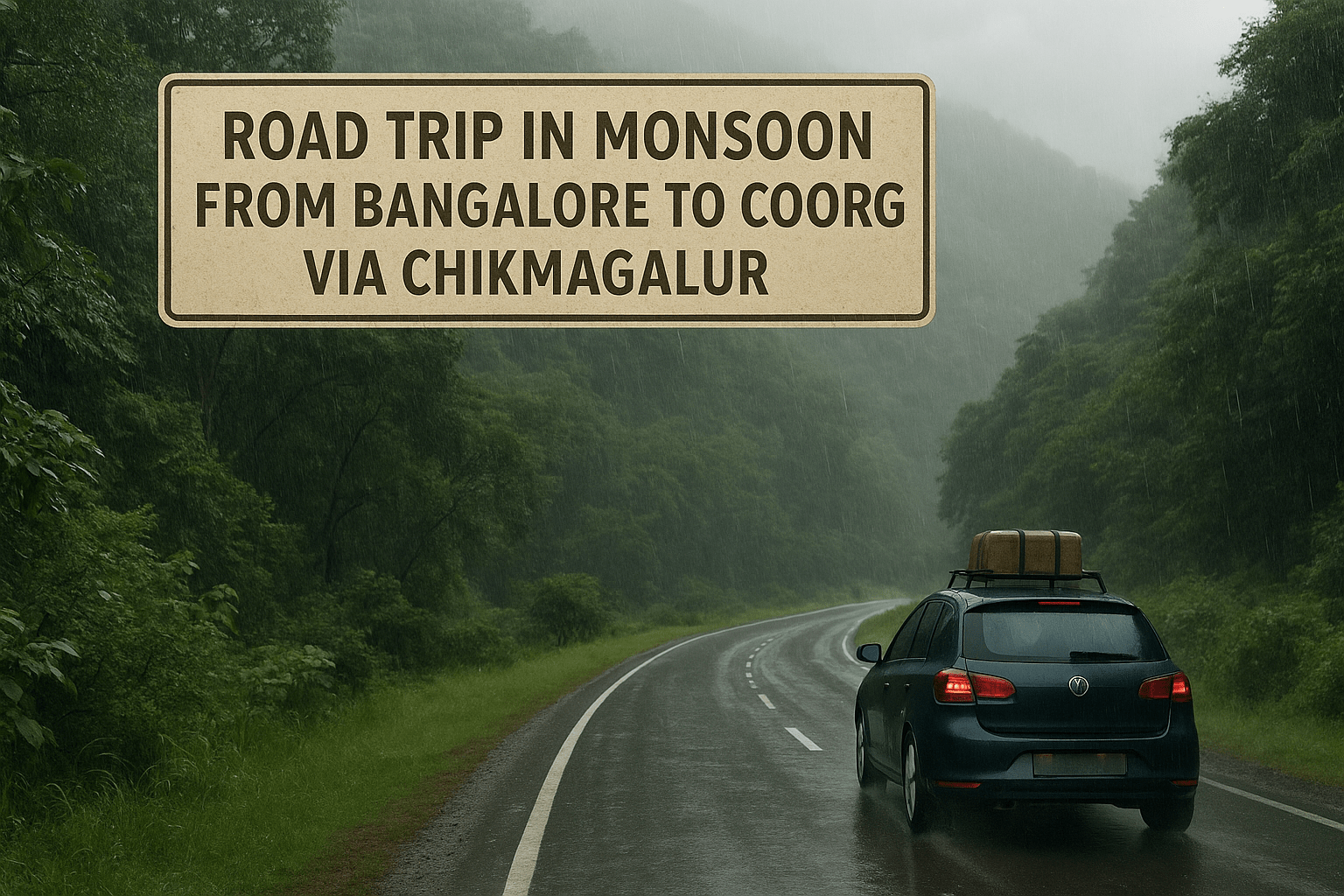 bangalore to coorg monsoon road trip