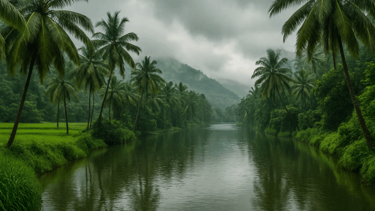 mumbai to kerala flight in monsoon