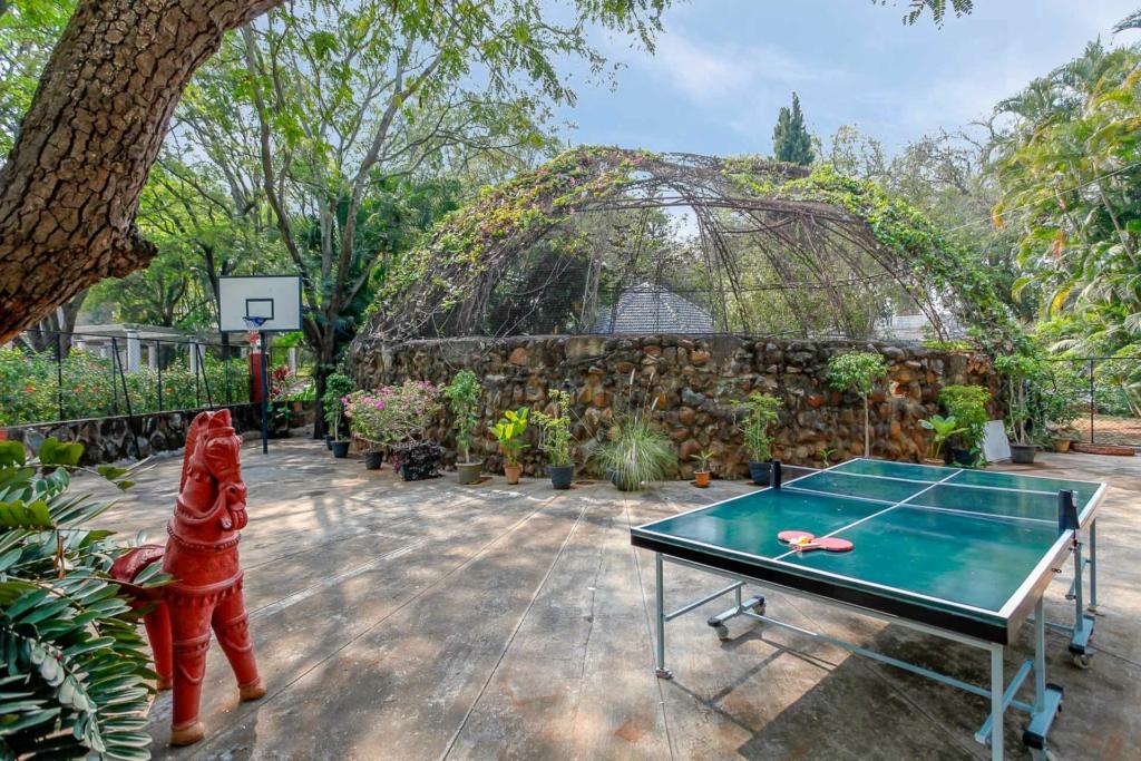 Villa with open deck and views of kid-friendly paths for monsoon treks for kids