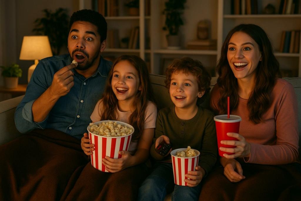 Monsoon activities for Kids a movie Marathon
