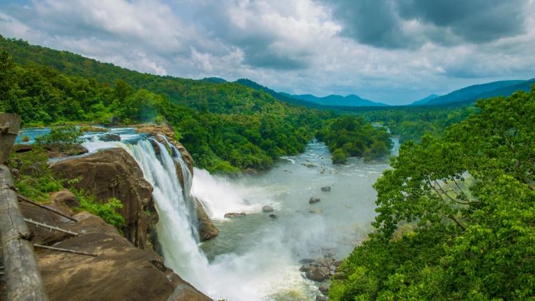 athirapally waterfalls in monsoon
