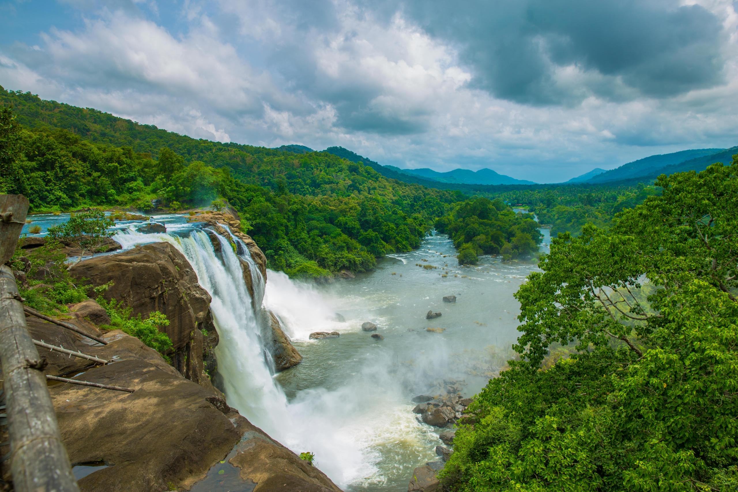 athirapally waterfalls in monsoon