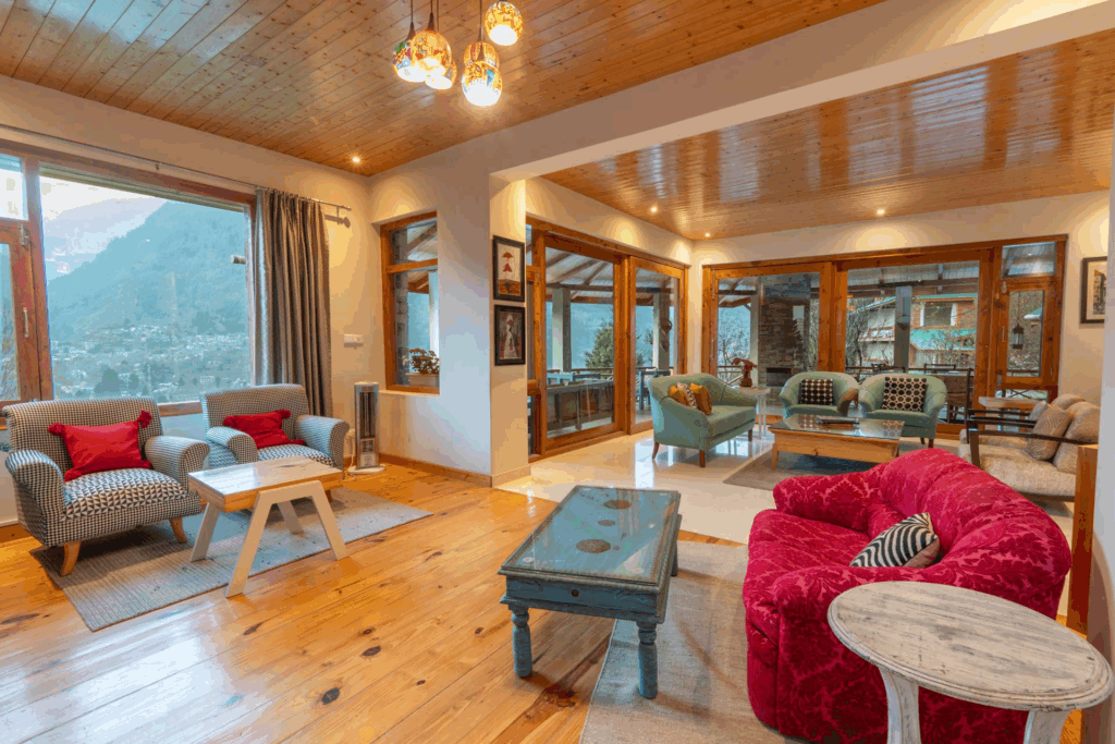 wooden manali cottages in july