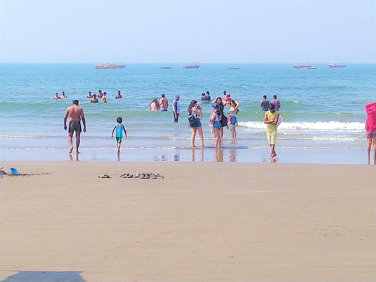 Morjim beach in Goa