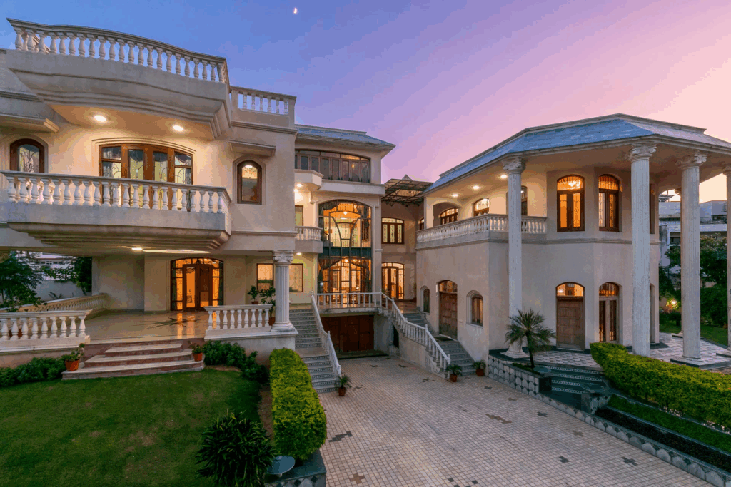 royal villa in jaipur with pool