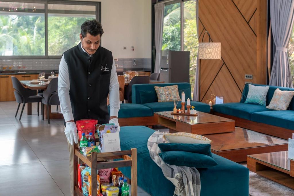 villa in karjat with private pool and lawn