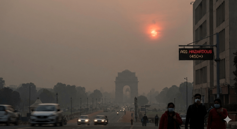 delhi aqi today in delhi crosses 500