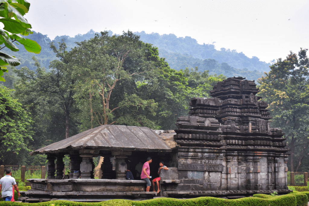 Goa trekking on the Tambdi Surla forest trail leading to an ancient temple