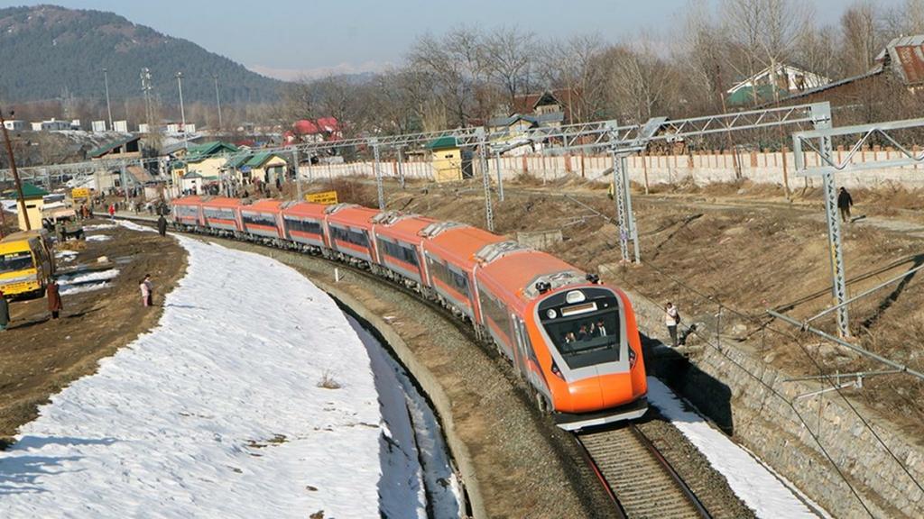 Vande Bharat train Kashmir, Srinagar-Katra railway