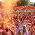 holi festival in Mathura or Jaipur