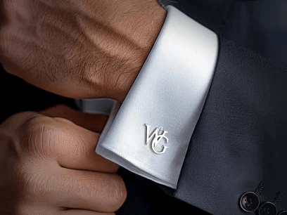personalise cuff links for him - valentine’s day gifting ideas