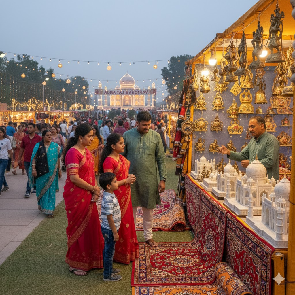 which handicrafts to buy at agra taj mahotsav, how to bargain at agra taj mahotsav