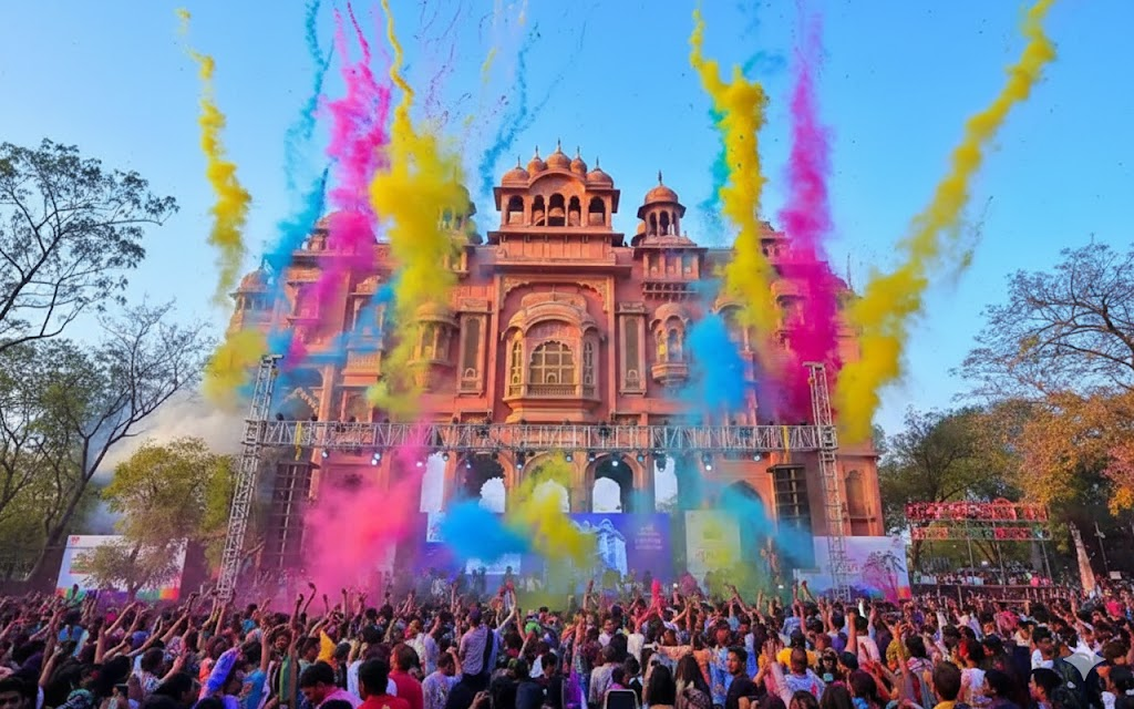 holi parties in jaipur 2026 - which to attend.