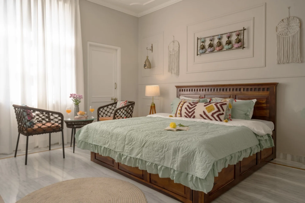 cosy bedroom villa for couples in jaipur