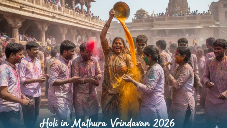 holi in mathura vrindavan 2026