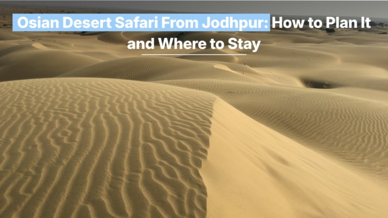 desert safari from jodhpur in december