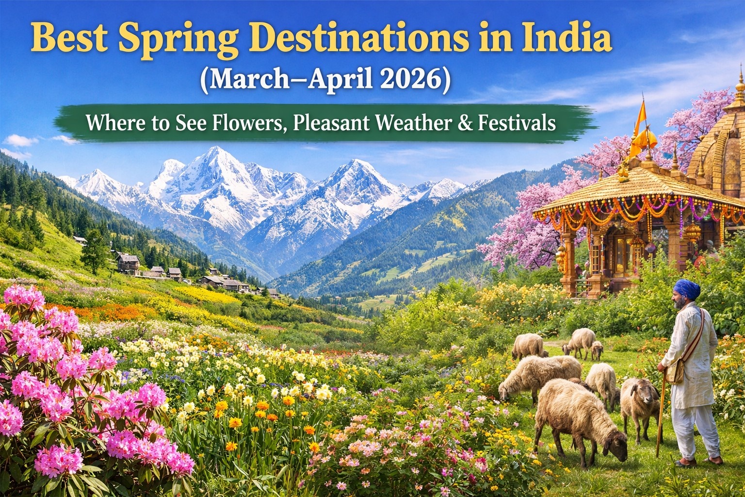 best spring destinations in India