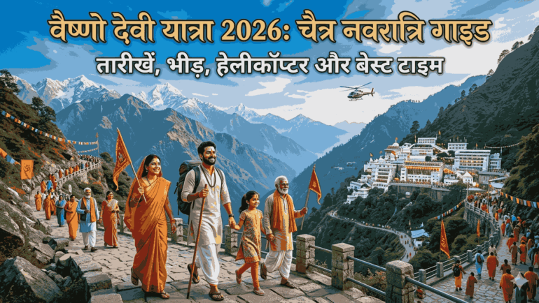 चैत्र नवरात्रि 2026: वैष्णो देवी यात्रा गाइड – तारीखें, भीड़, हेलीकॉप्टर बुकिंग और मार्च-अप्रैल बेस्ट टाइम
