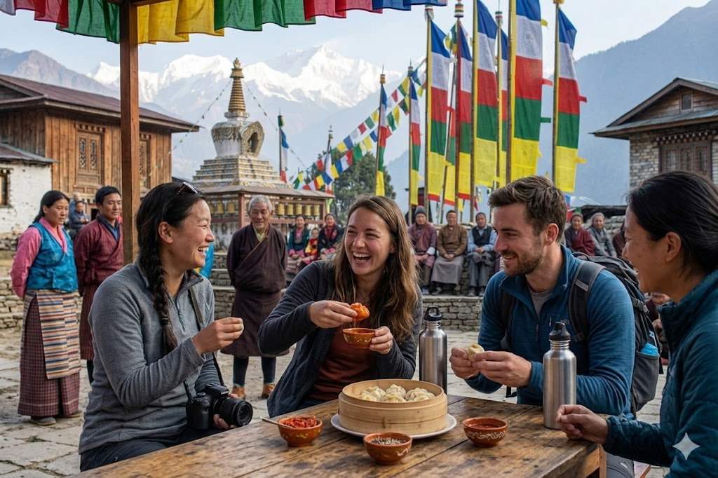 momos in sikkim in march