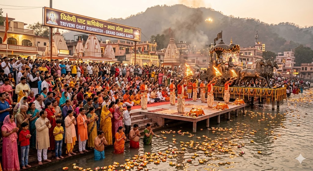 triven ghat pooja for yamuna parikrama
