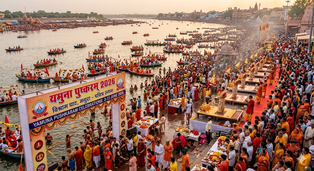 Yamuna Pushkaram 2026 - best time to visit mathura in june
