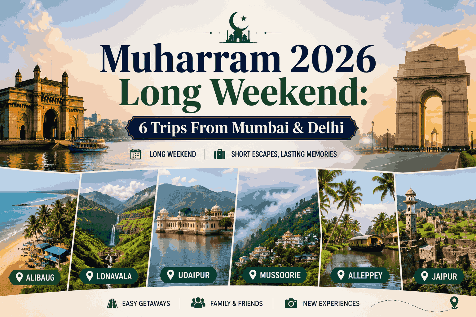 Moharram 2026 Long Weekend: Date & 6 Quick Trips From Mumbai and Delhi