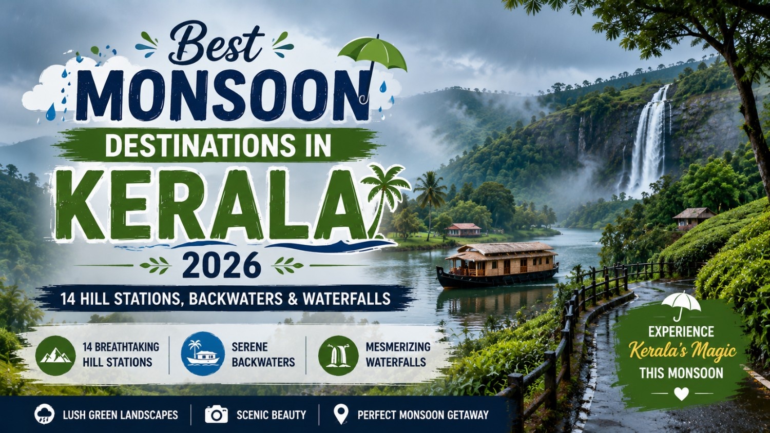 monsoon destinations in Kerala