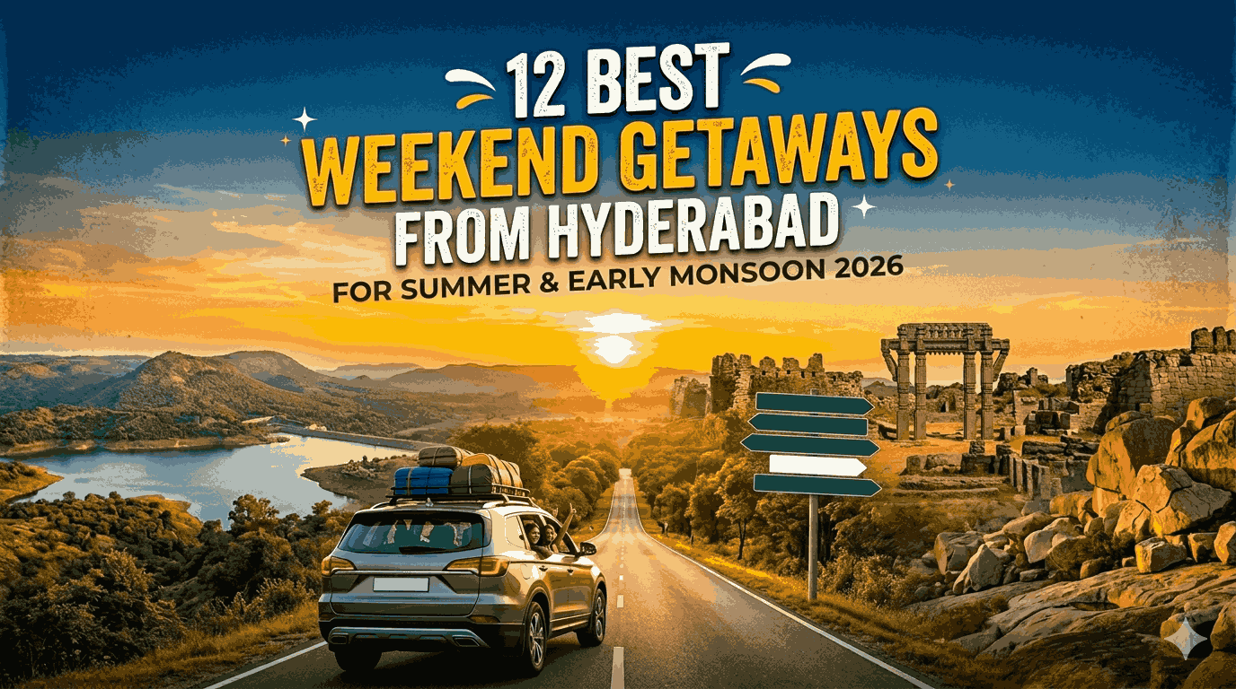 12 Best Weekend Getaways from Hyderabad for Summer & Early Monsoon