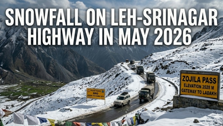places to see snow in india